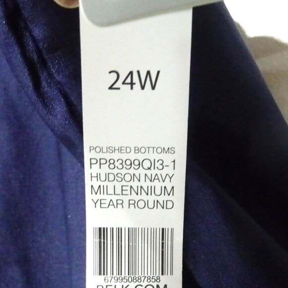 NAVY BLUE PULL ON PANTS CURVY FIT 24W - Picture 5 of 9